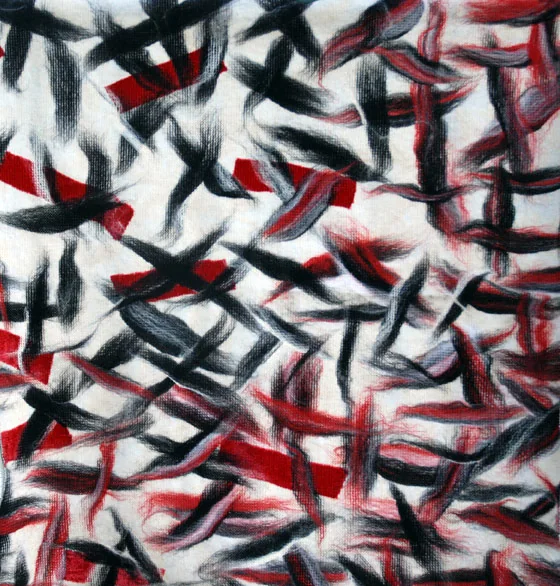 Autorské dílo Strutture IV · 75 × 75 cm